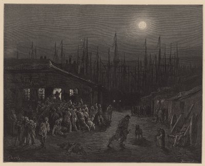 London Docklands door Gustave Dore